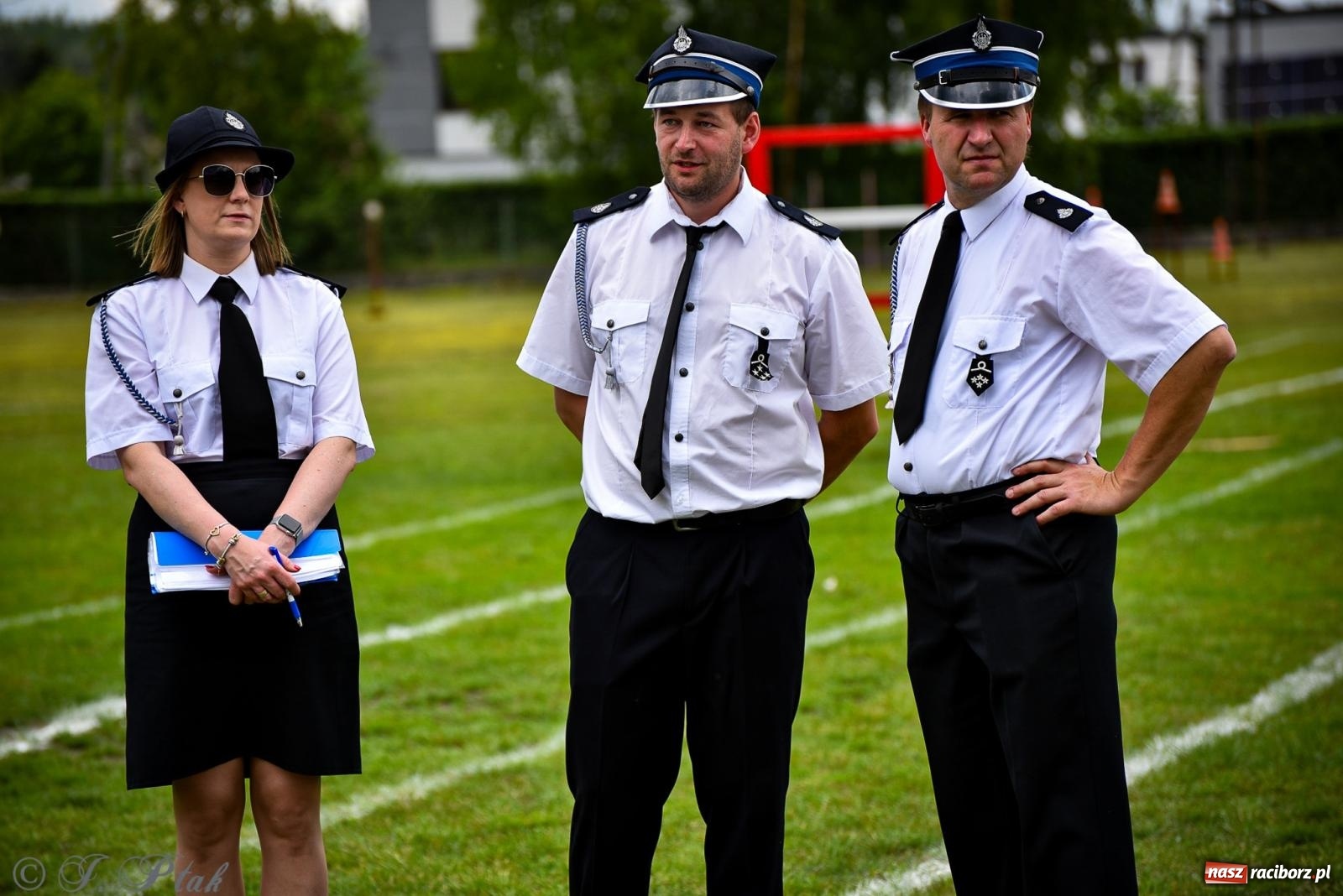 Zdjęcie w galerii na portalu naszraciborz.pl: Zawody sportowo-pożarnicze w Górkach Śląskich. Strażacka rywalizacja mimo kapryśnej pogody wiadomości z regionu