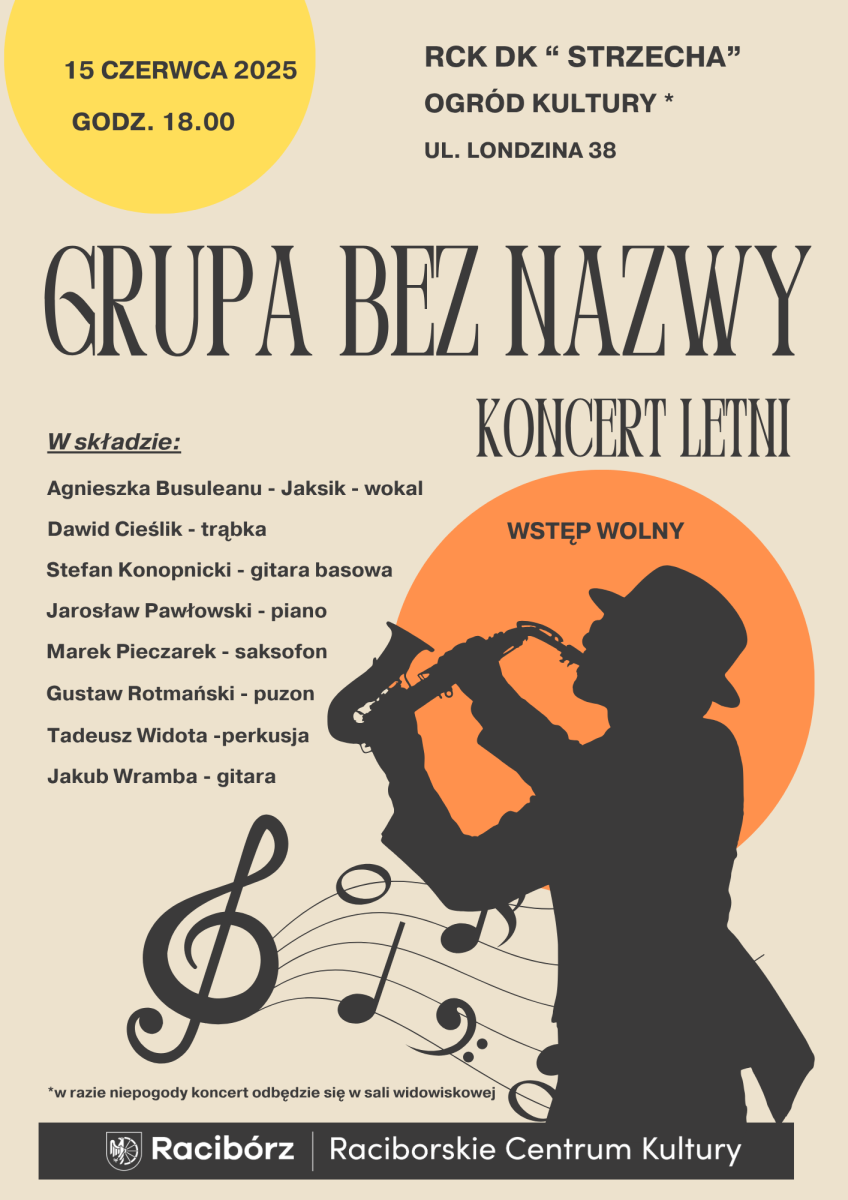 Zdjęcie w galerii na portalu naszraciborz.pl: Jazzowe brzmienia już 15 czerwca przy DK Strzecha wiadomości z regionu