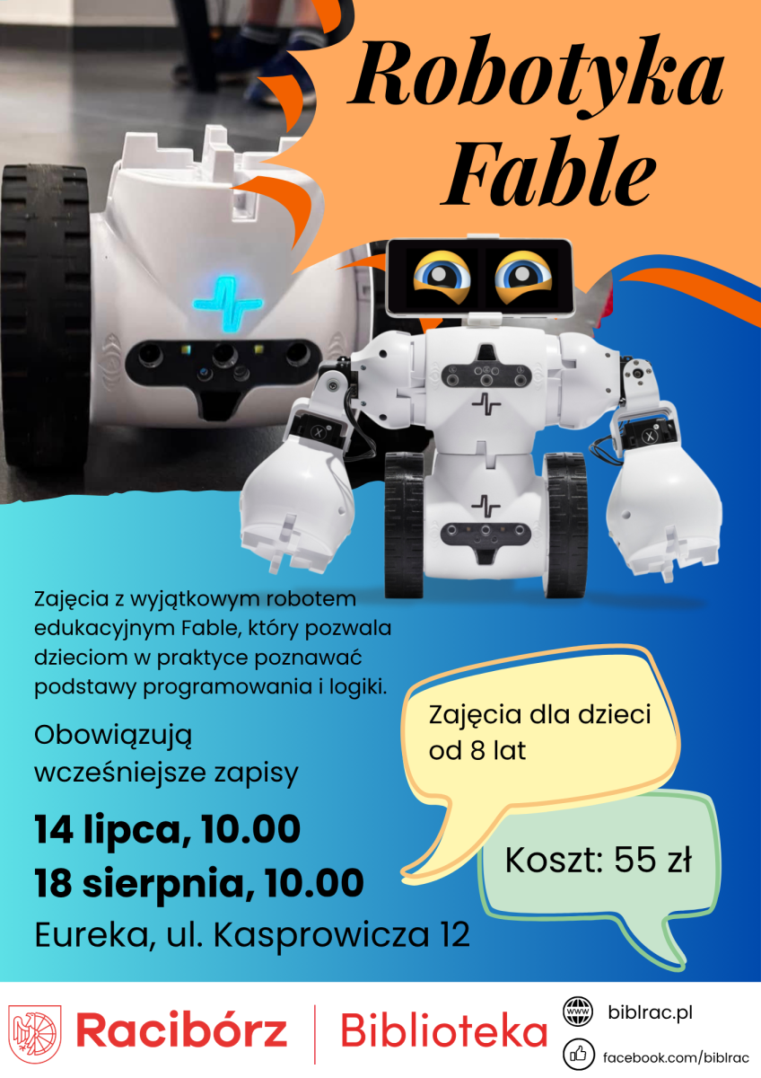 Zdjęcie w galerii na portalu naszraciborz.pl: Lato z biblioteką: Warsztaty Robotyka FABLE wiadomości z regionu