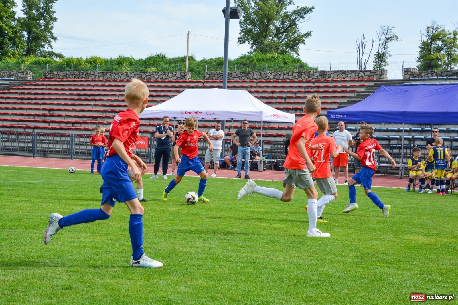 Zdjęcie w galerii na portalu naszraciborz.pl: Międzynarodowy turniej U-8 i U-9 trwa na stadionie OSiR Racibórz wiadomości z regionu