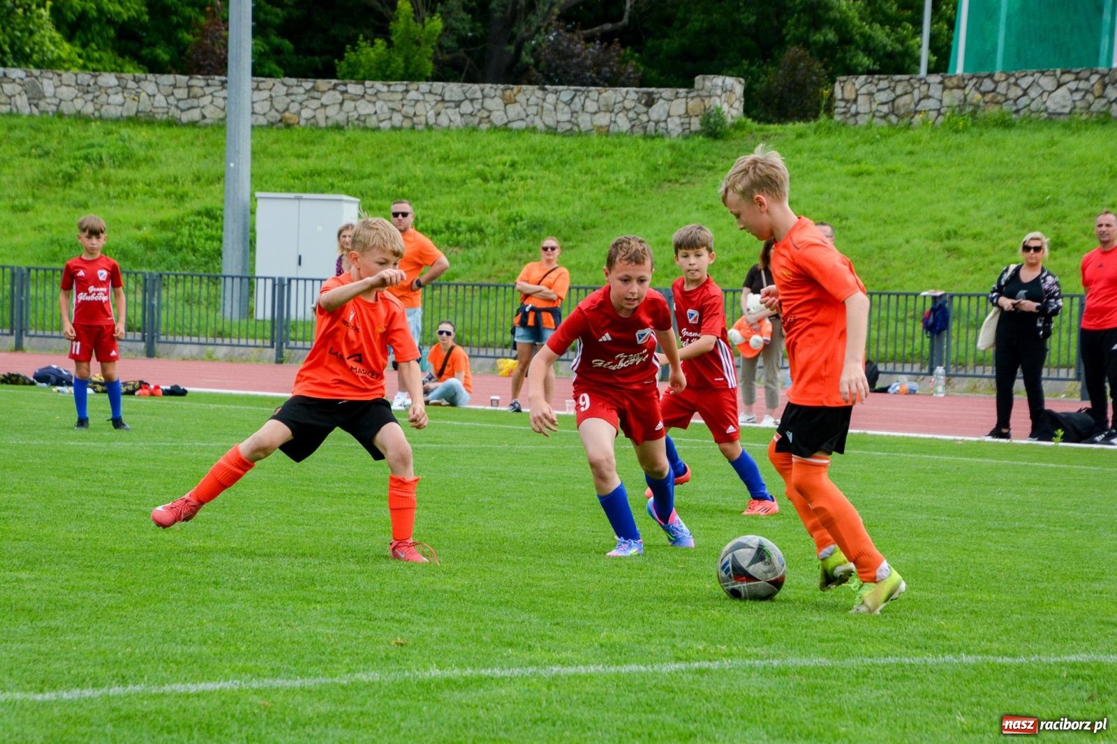 Zdjęcie w galerii na portalu naszraciborz.pl: Międzynarodowy turniej U-8 i U-9 trwa na stadionie OSiR Racibórz wiadomości z regionu