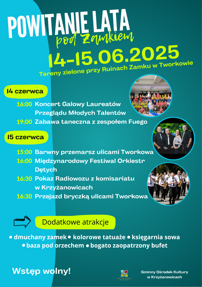 Zdjęcie w galerii na portalu naszraciborz.pl: Muzyka, barwy i taniec w Tworkowie – X Międzynarodowy Festiwal Orkiestr Dętych i powitanie lata wiadomości z regionu