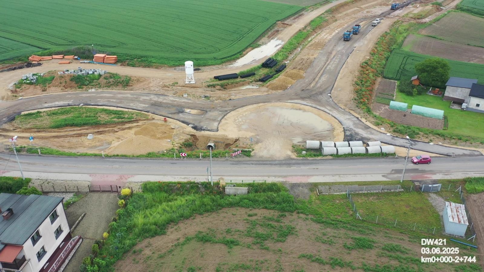 Zdjęcie w galerii na portalu naszraciborz.pl: Tak powstaje nowy most pod Raciborzem. Zaawansowanie prac przekroczyło 50 proc. [FOTO] wiadomości z regionu