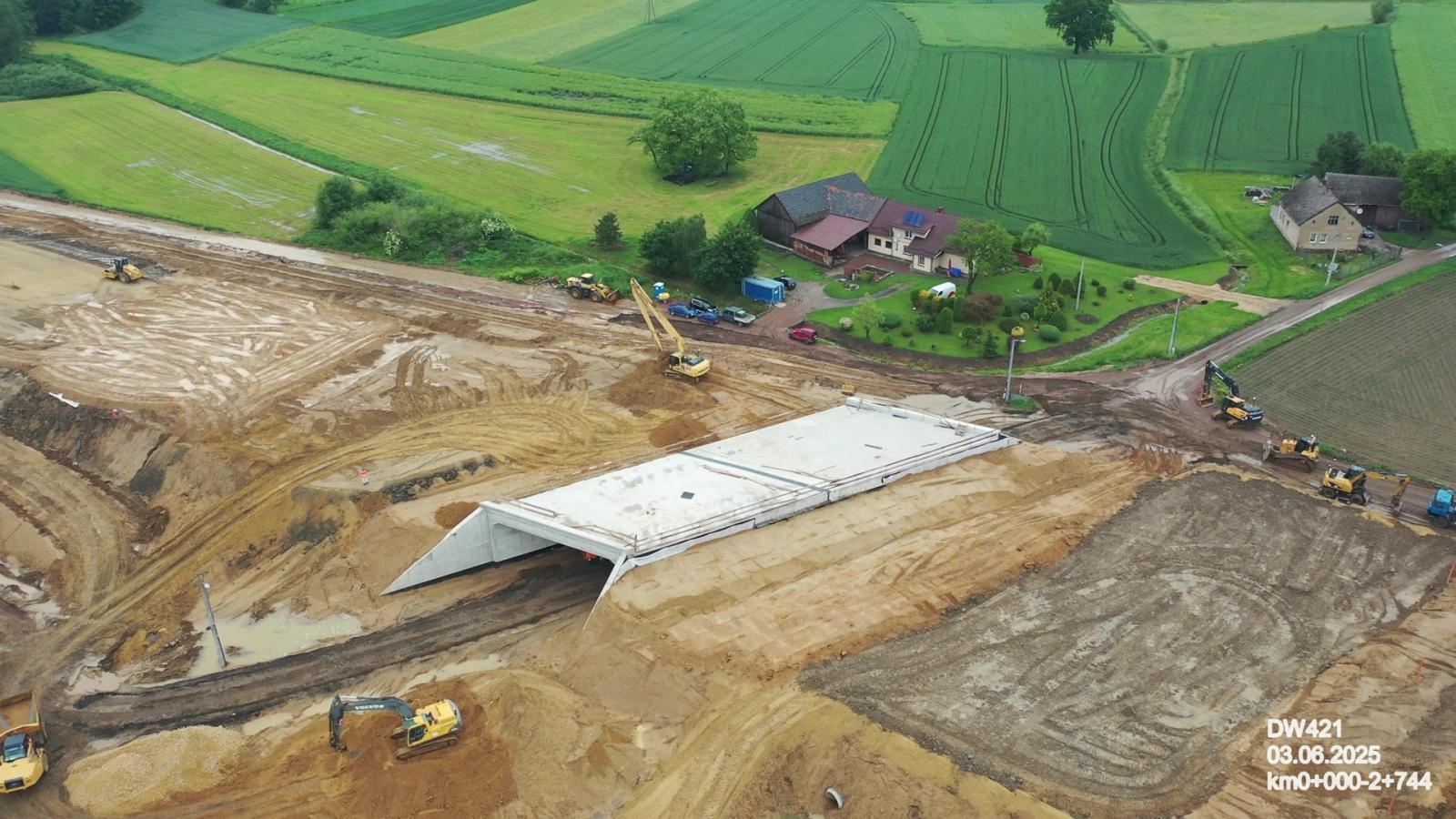 Zdjęcie w galerii na portalu naszraciborz.pl: Tak powstaje nowy most pod Raciborzem. Zaawansowanie prac przekroczyło 50 proc. [FOTO] wiadomości z regionu