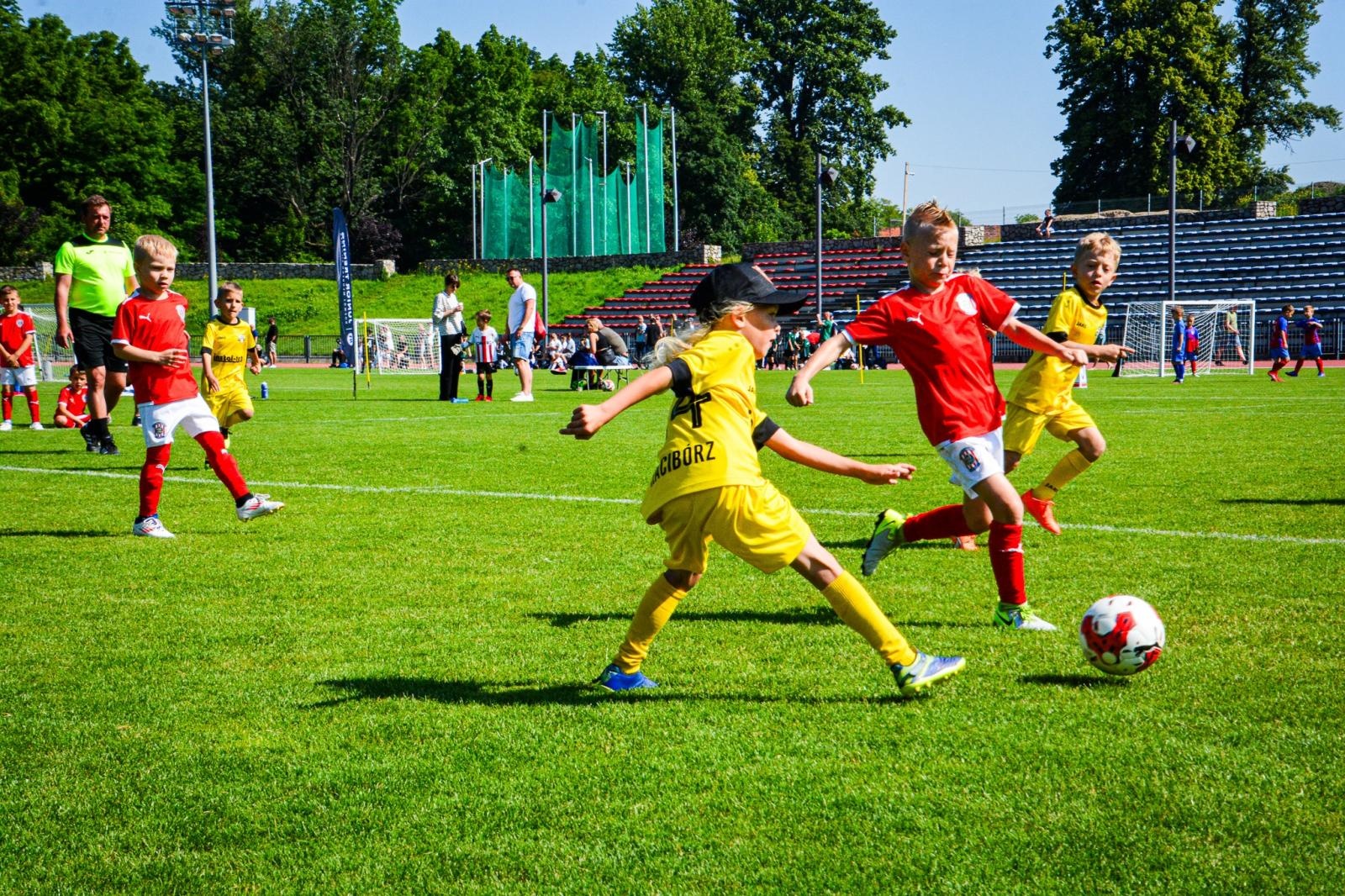 Zdjęcie w galerii na portalu naszraciborz.pl: Racibórz Trophy: młodzi piłkarze rywalizują na stadionie przy Zamkowej wiadomości z regionu