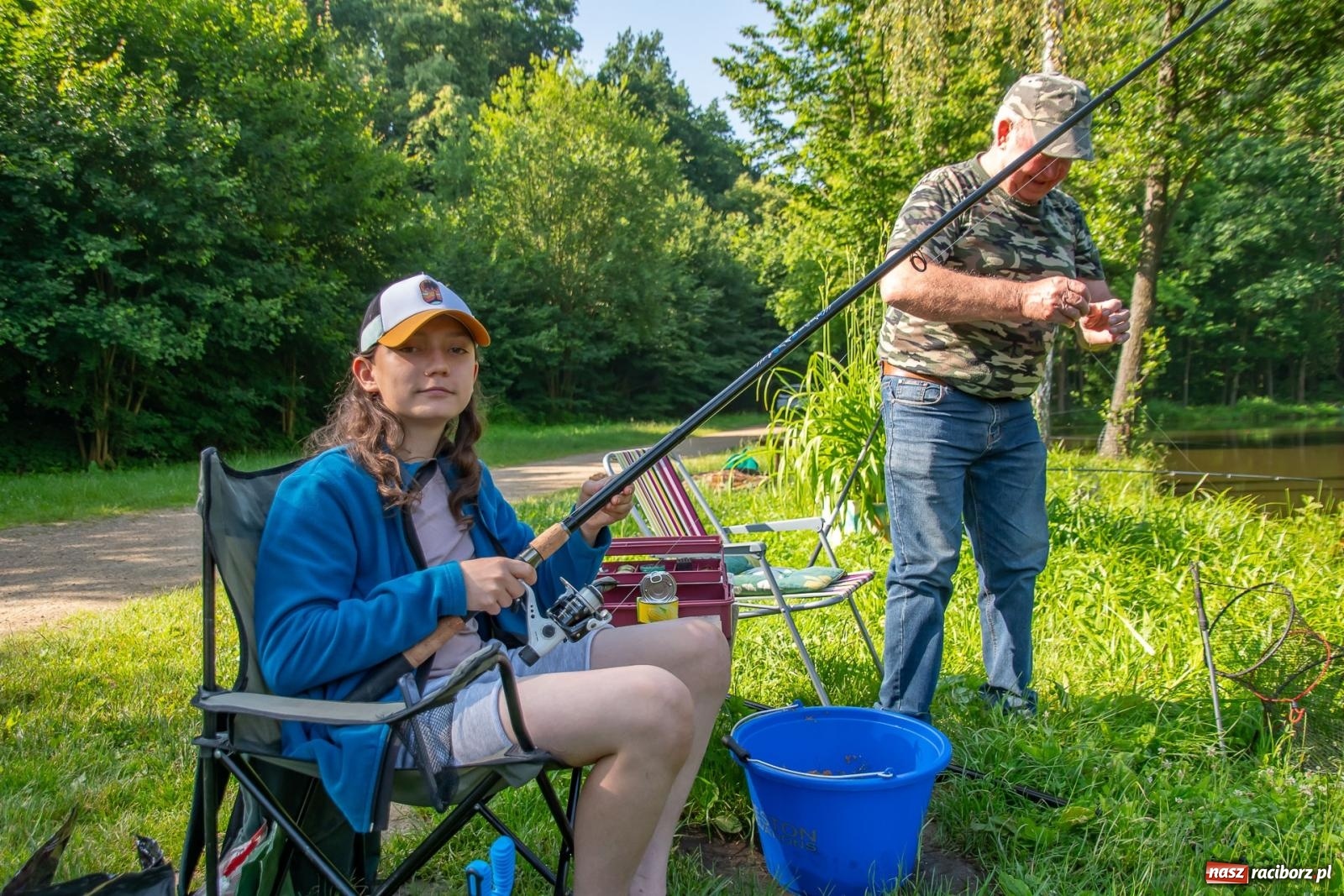 Zdjęcie w galerii na portalu naszraciborz.pl: Pod Oborą złowili taaaaką rybę! Zawody wędkarskie z okazji Dnia Dziecka wiadomości z regionu