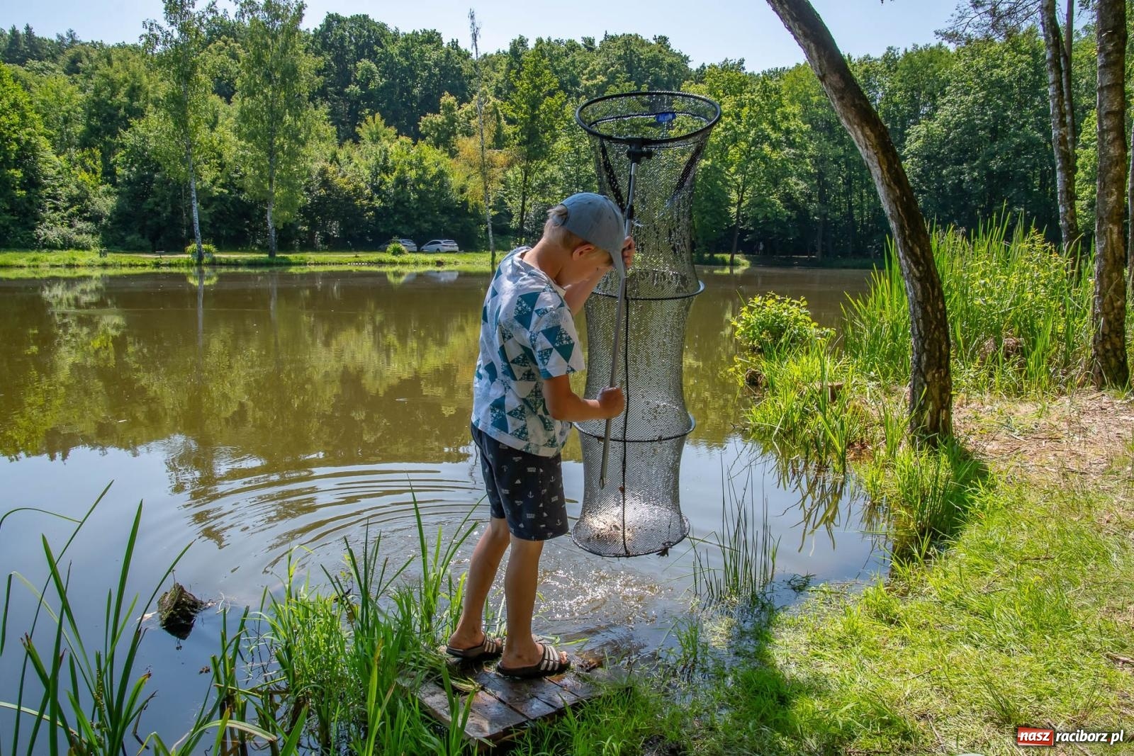 Zdjęcie w galerii na portalu naszraciborz.pl: Pod Oborą złowili taaaaką rybę! Zawody wędkarskie z okazji Dnia Dziecka wiadomości z regionu