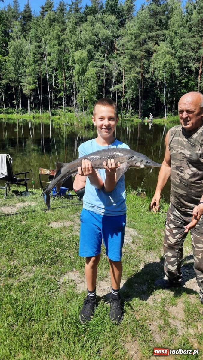 Zdjęcie w galerii na portalu naszraciborz.pl: Pod Oborą złowili taaaaką rybę! Zawody wędkarskie z okazji Dnia Dziecka wiadomości z regionu