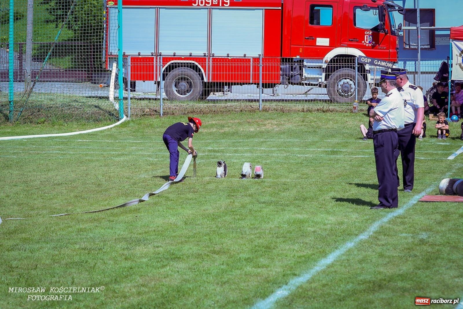 Zdjęcie w galerii na portalu naszraciborz.pl: Gminne zawody sportowo-pożarnicze w Rudniku. O wygranej zdecydowała sekunda [FOTO] wiadomości z regionu