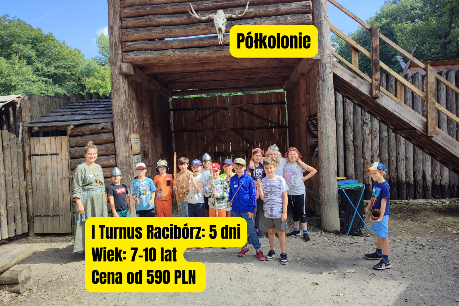 Zdjęcie w galerii na portalu naszraciborz.pl: Półkolonie z Wikingami – ostatnie miejsca na wakacyjną przygodę w Raciborzu wiadomości z regionu