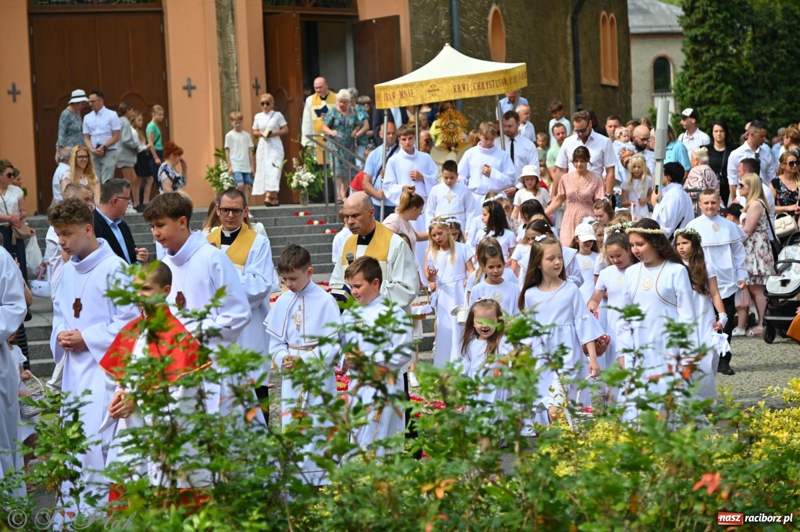 Zdjęcie w galerii na portalu naszraciborz.pl: Boże Ciało w parafii NSPJ w Raciborzu [FOTO i WIDEO] wiadomości z regionu