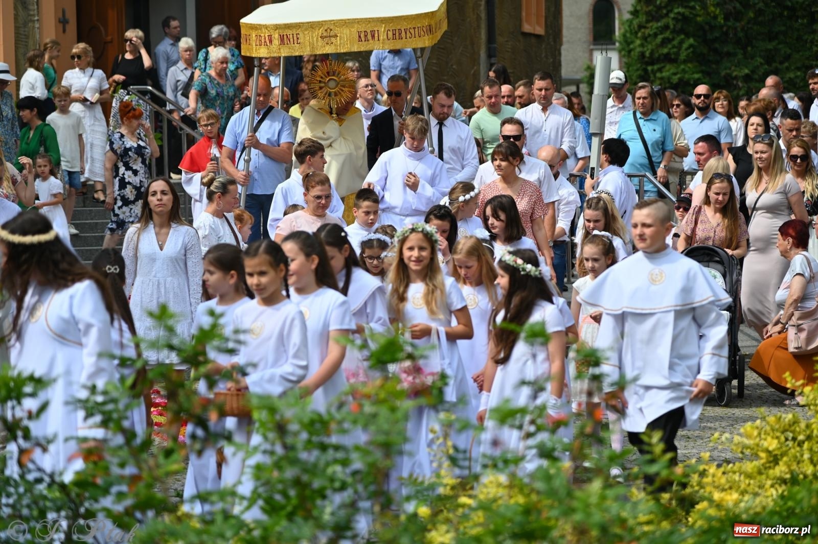 Zdjęcie w galerii na portalu naszraciborz.pl: Boże Ciało w parafii NSPJ w Raciborzu [FOTO i WIDEO] wiadomości z regionu