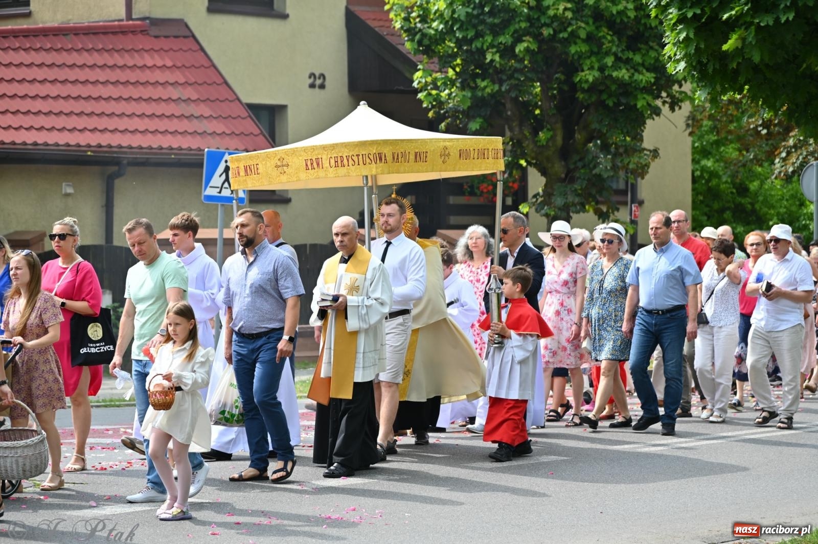 Zdjęcie w galerii na portalu naszraciborz.pl: Boże Ciało w parafii NSPJ w Raciborzu [FOTO i WIDEO] wiadomości z regionu