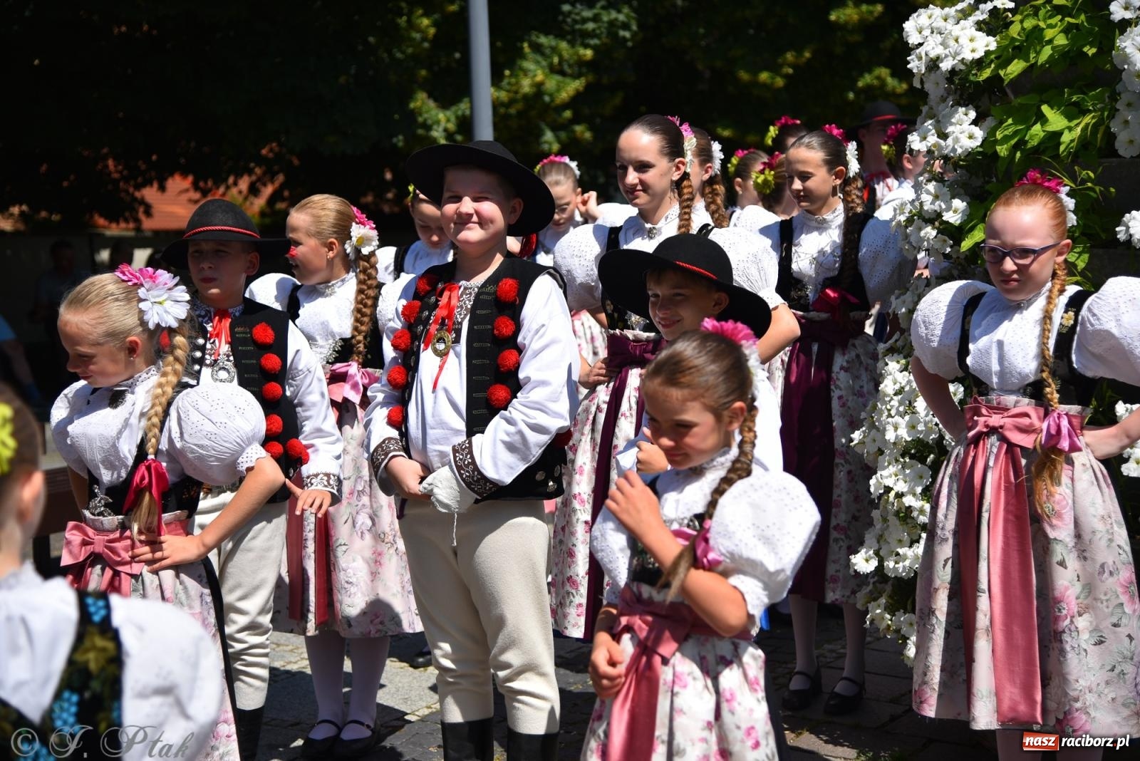 Zdjęcie w galerii na portalu naszraciborz.pl: Śląska mozaika na zamku. Korowód i barwy kultur na dziedzińcu Piastów wiadomości z regionu