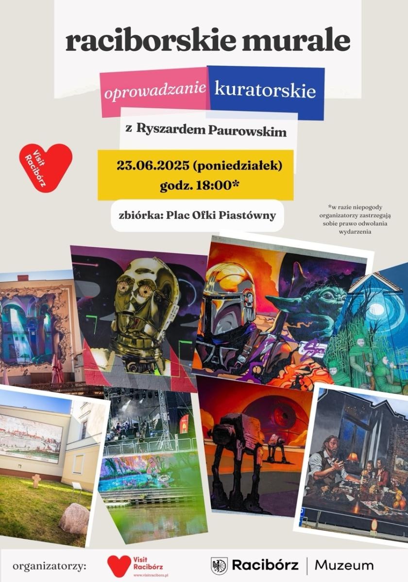 Zdjęcie w galerii na portalu naszraciborz.pl: Odkryj Racibórz na nowo! Tematyczny spacer śladami murali z Ryszardem Paurowskim wiadomości z regionu