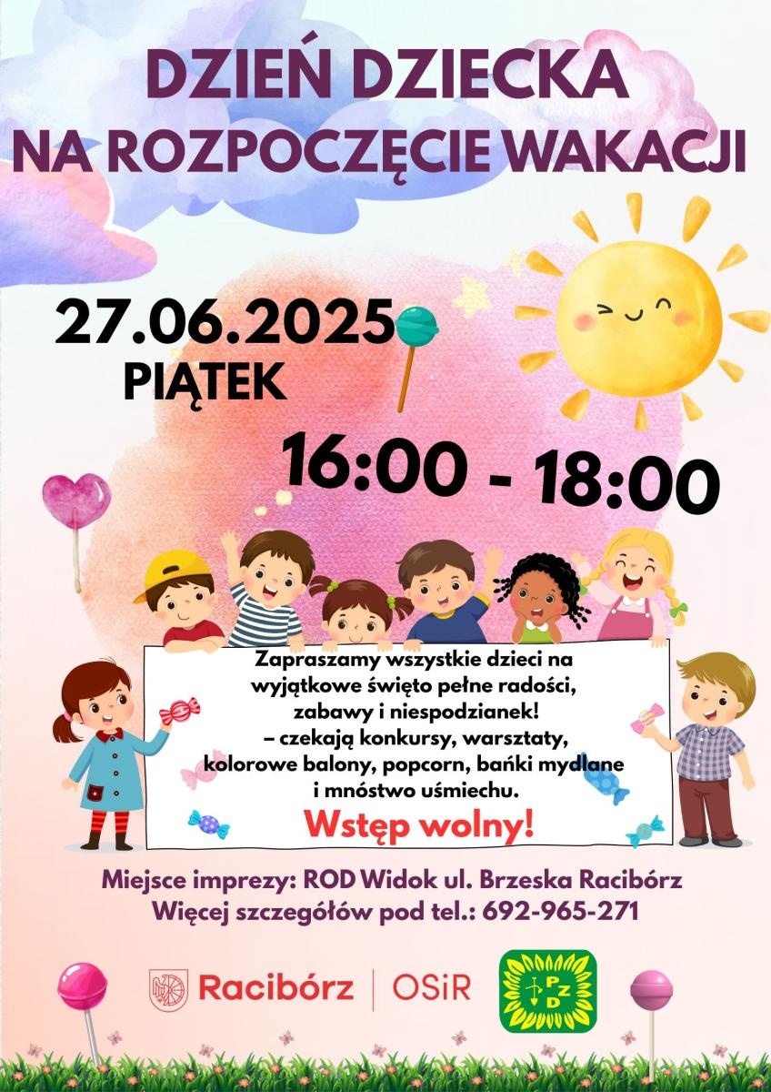 Zdjęcie w galerii na portalu naszraciborz.pl: Dzień Dziecka w Brzeziu na zakończenie roku szkolnego wiadomości z regionu