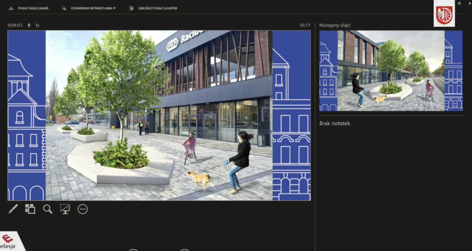 Zdjęcie w galerii na portalu naszraciborz.pl: Zielony Rynek, parking podziemny na pl. Długosza i podświetlone drzewa. Prezydent zapowiada zmiany w centrum Raciborza wiadomości z regionu