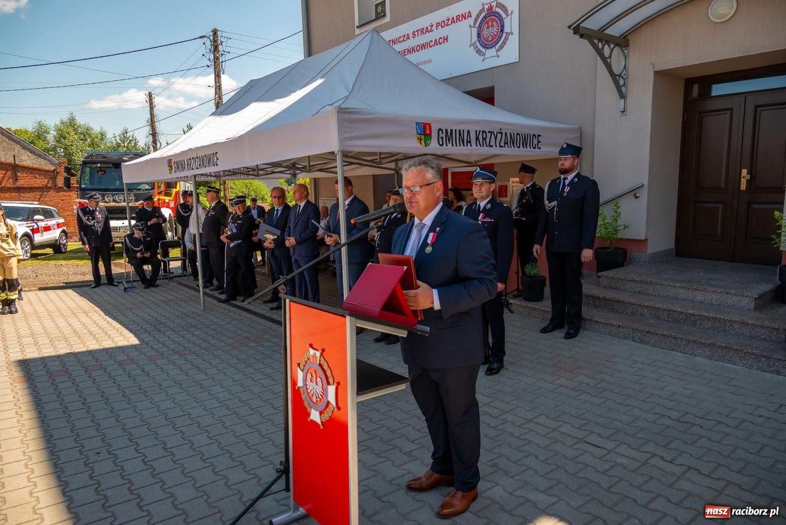Zdjęcie w galerii na portalu naszraciborz.pl: 120 lat służby Bogu na chwałę, ludziom na ratunek. Jubileusz OSP Bieńkowice [FOTO i WIDEO] wiadomości z regionu