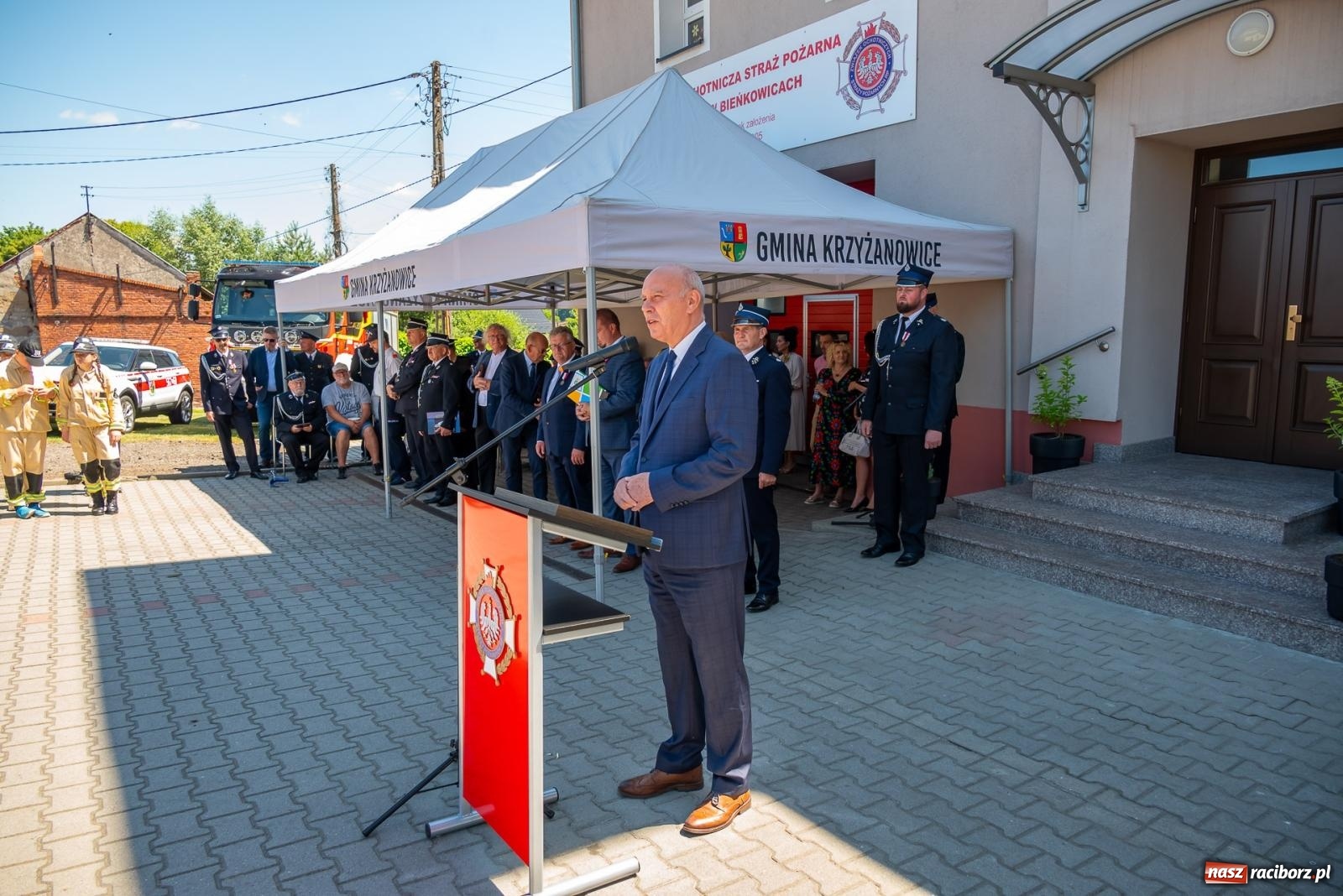 Zdjęcie w galerii na portalu naszraciborz.pl: 120 lat służby Bogu na chwałę, ludziom na ratunek. Jubileusz OSP Bieńkowice [FOTO i WIDEO] wiadomości z regionu