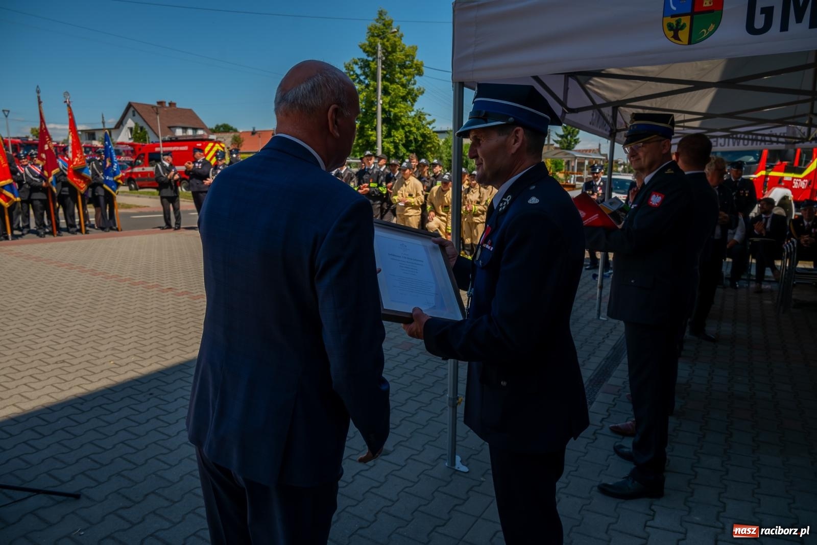 Zdjęcie w galerii na portalu naszraciborz.pl: 120 lat służby Bogu na chwałę, ludziom na ratunek. Jubileusz OSP Bieńkowice [FOTO i WIDEO] wiadomości z regionu