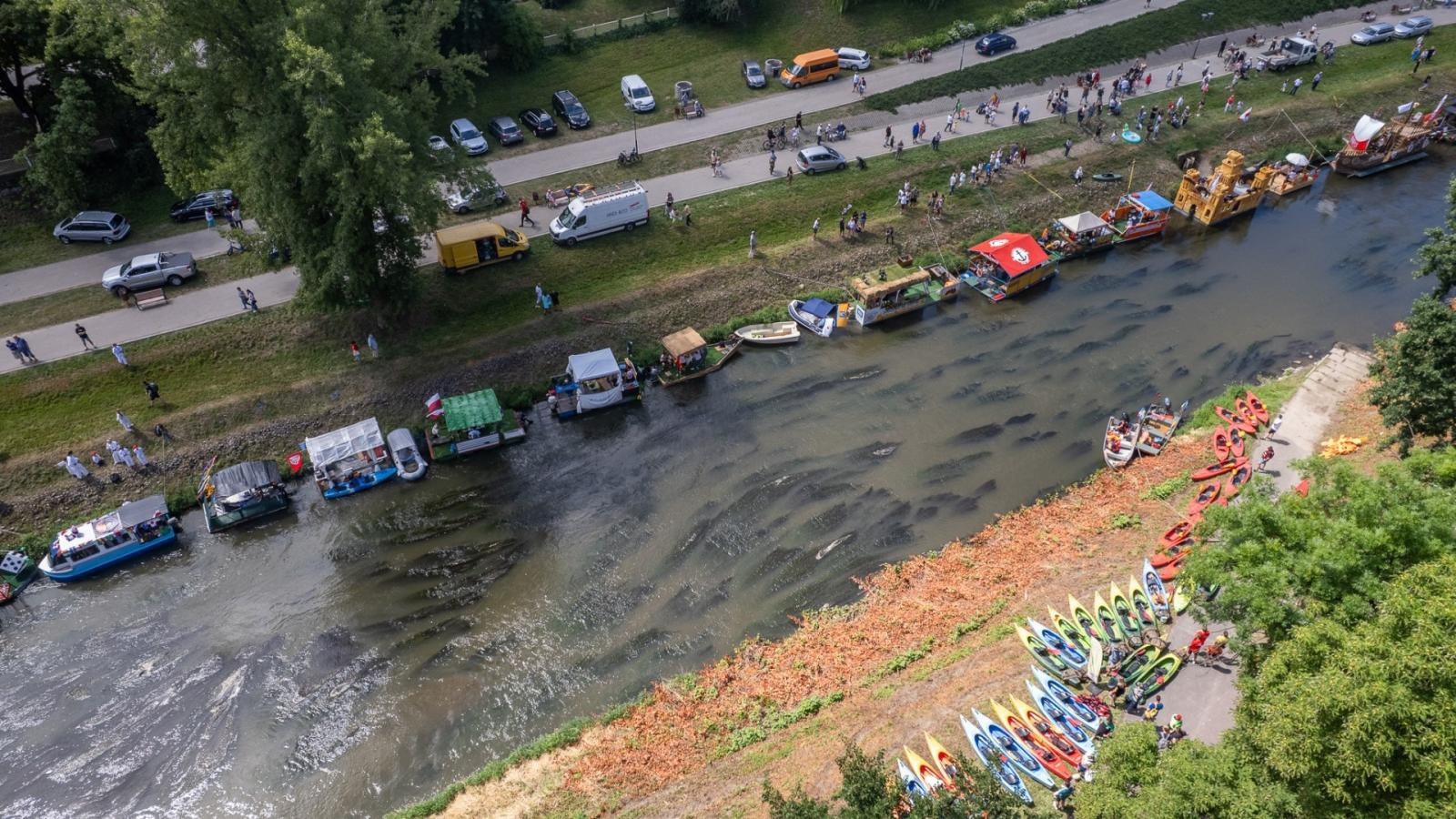 Zdjęcie w galerii na portalu naszraciborz.pl: Pływadło na bis. Jedyna taka flota w Polsce znów na Odrze [FOTO i WIDEO] wiadomości z regionu