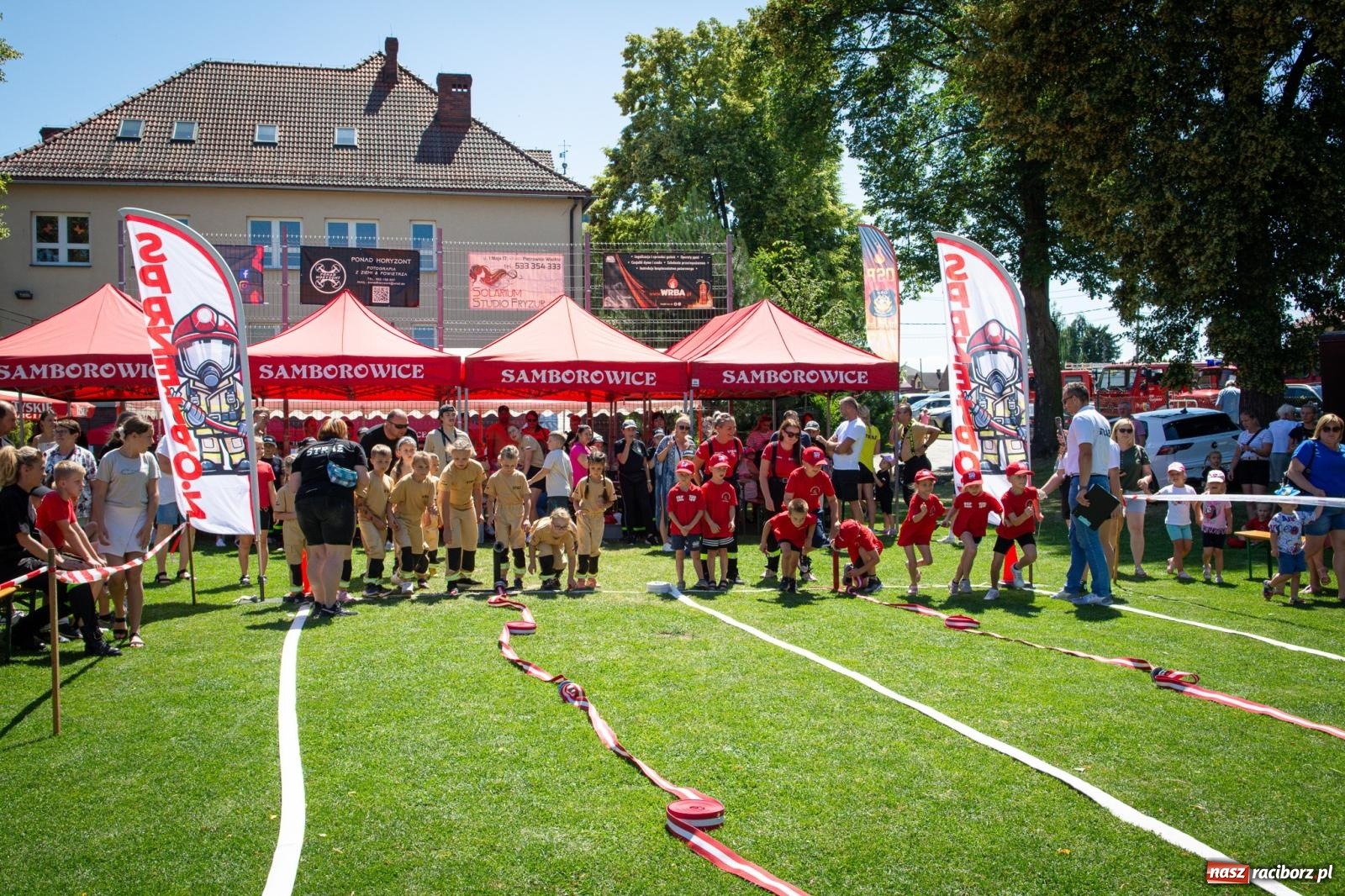Zdjęcie w galerii na portalu naszraciborz.pl: Młodzi druhowie rywalizowali w Samborowicach. II Zawody Dziecięcych Drużyn Pożarniczych za nami wiadomości z regionu