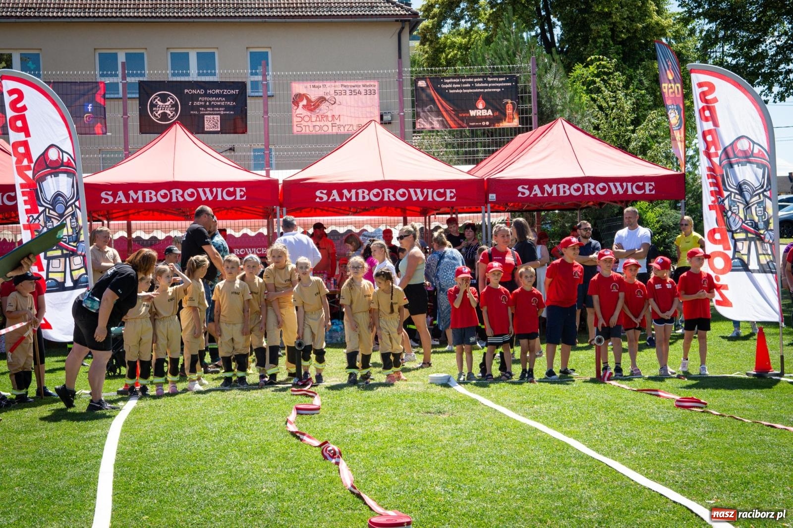 Zdjęcie w galerii na portalu naszraciborz.pl: Młodzi druhowie rywalizowali w Samborowicach. II Zawody Dziecięcych Drużyn Pożarniczych za nami wiadomości z regionu