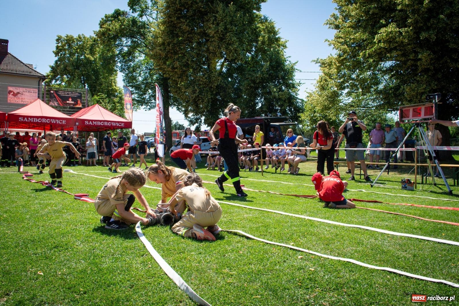 Zdjęcie w galerii na portalu naszraciborz.pl: Młodzi druhowie rywalizowali w Samborowicach. II Zawody Dziecięcych Drużyn Pożarniczych za nami wiadomości z regionu