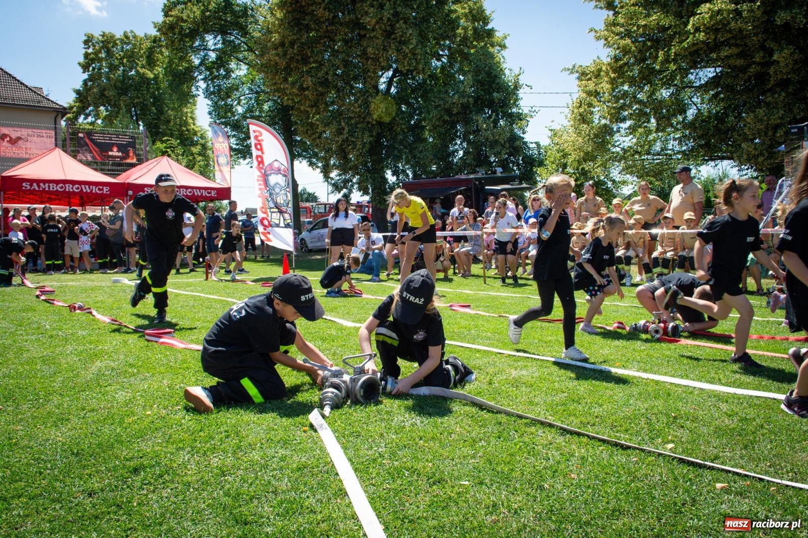 Zdjęcie w galerii na portalu naszraciborz.pl: Młodzi druhowie rywalizowali w Samborowicach. II Zawody Dziecięcych Drużyn Pożarniczych za nami wiadomości z regionu