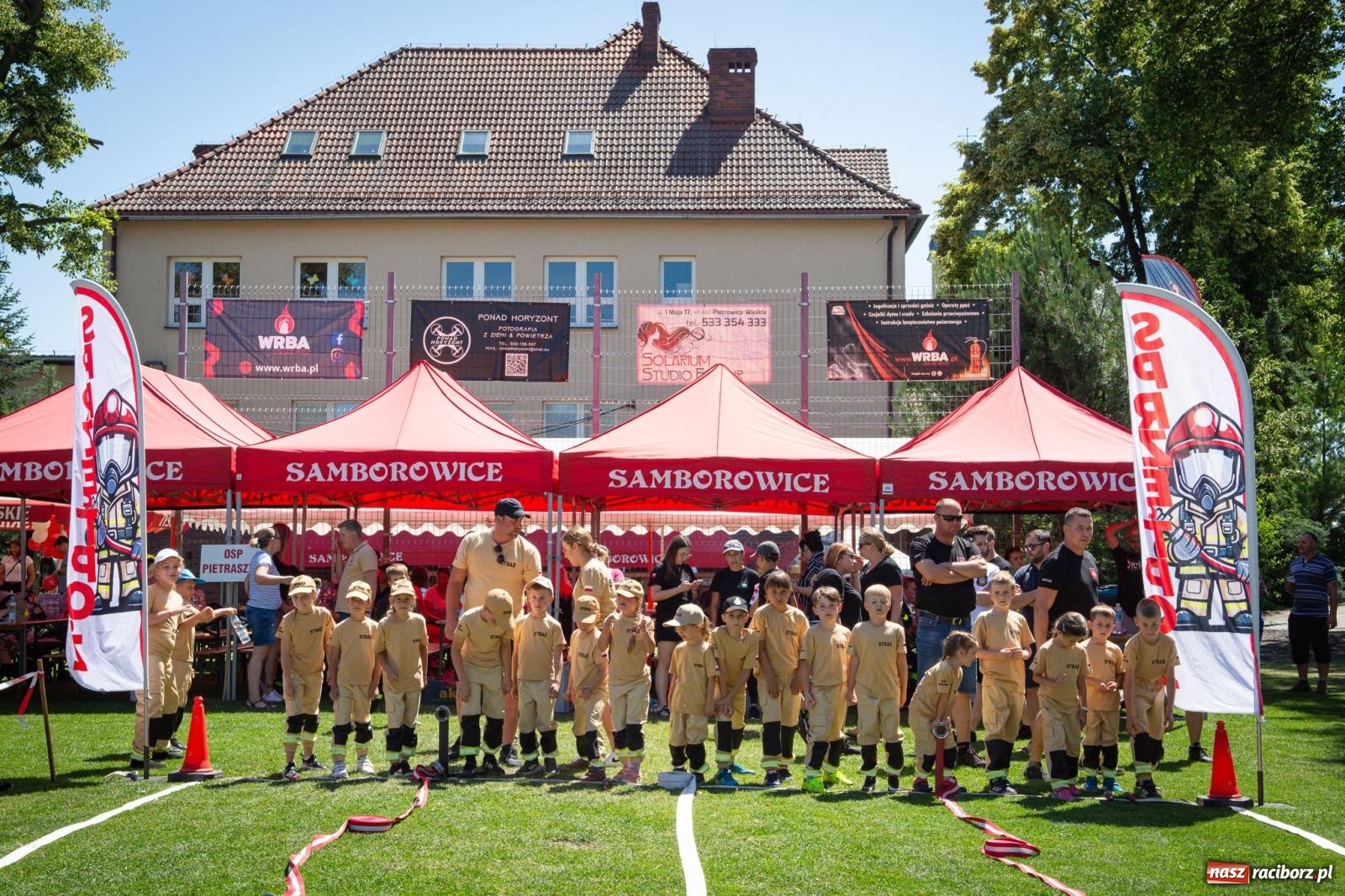 Zdjęcie w galerii na portalu naszraciborz.pl: Młodzi druhowie rywalizowali w Samborowicach. II Zawody Dziecięcych Drużyn Pożarniczych za nami wiadomości z regionu