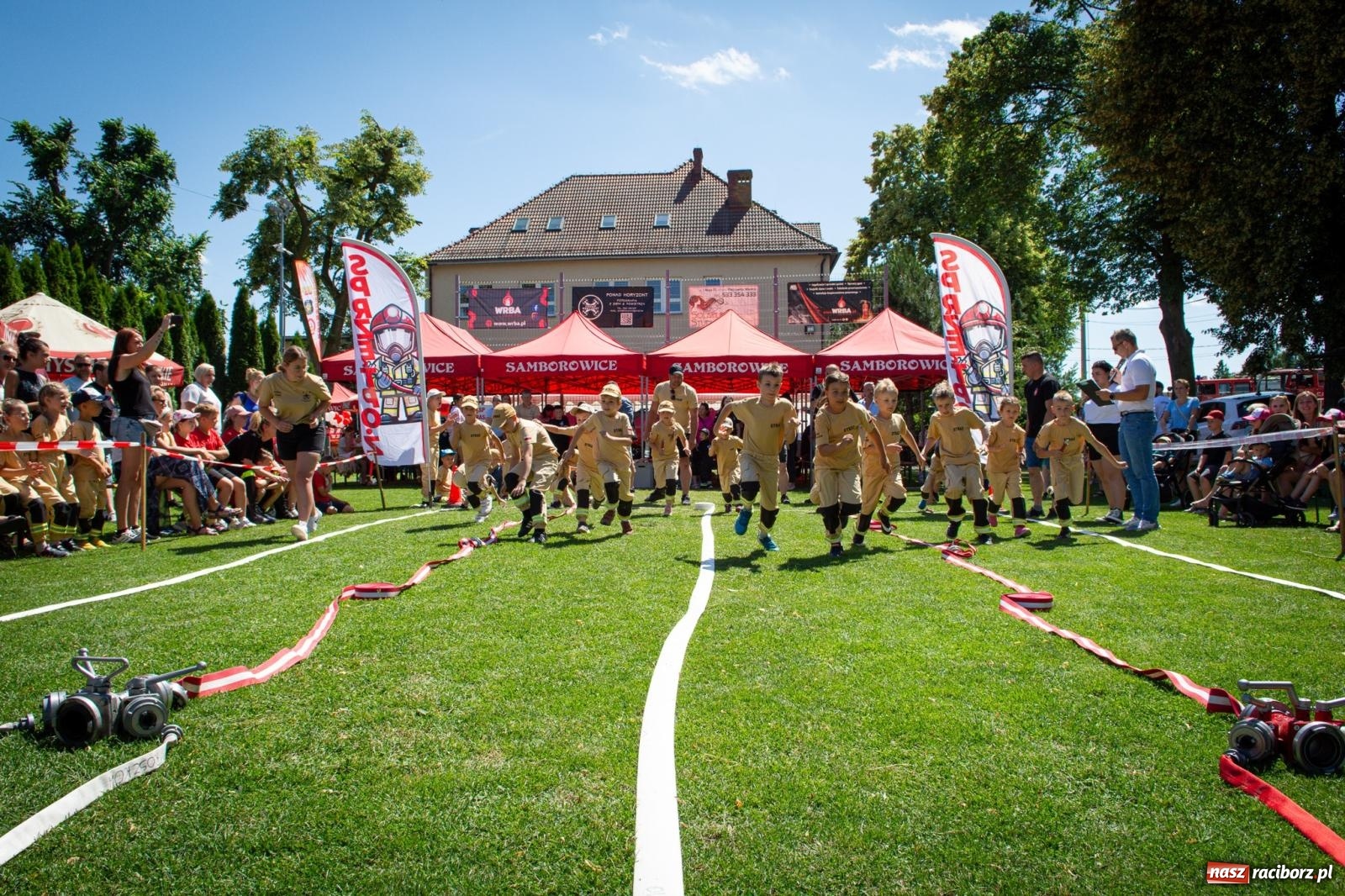 Zdjęcie w galerii na portalu naszraciborz.pl: Młodzi druhowie rywalizowali w Samborowicach. II Zawody Dziecięcych Drużyn Pożarniczych za nami wiadomości z regionu