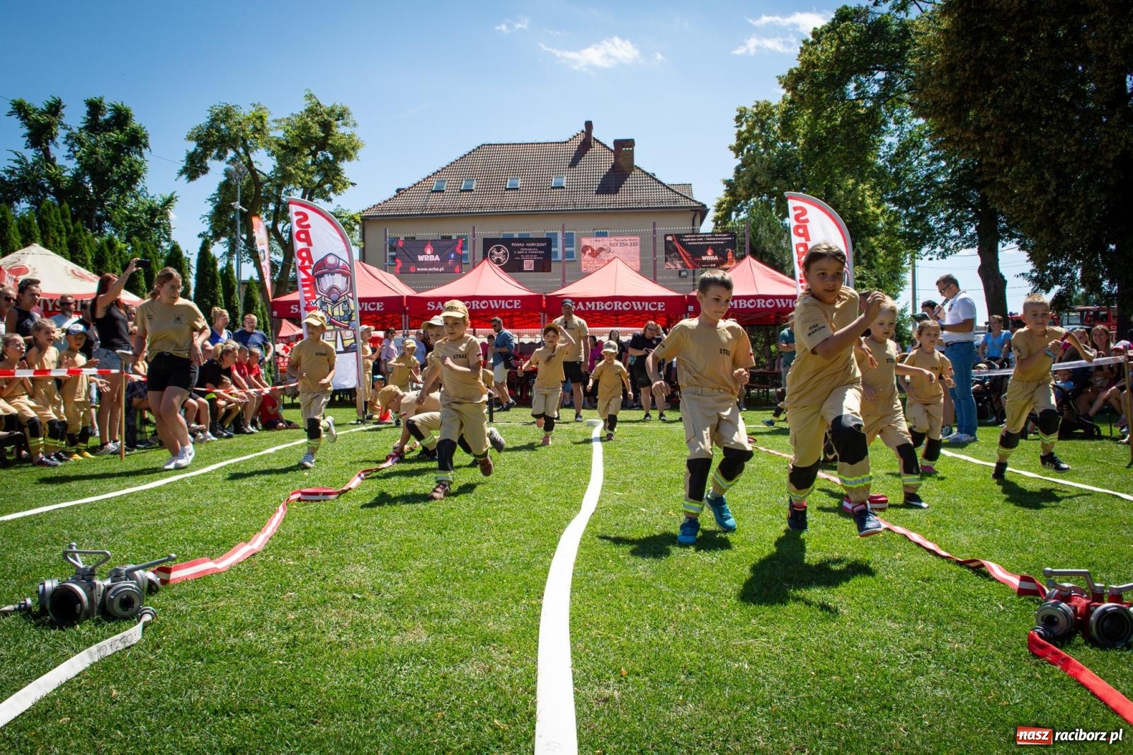 Zdjęcie w galerii na portalu naszraciborz.pl: Młodzi druhowie rywalizowali w Samborowicach. II Zawody Dziecięcych Drużyn Pożarniczych za nami wiadomości z regionu
