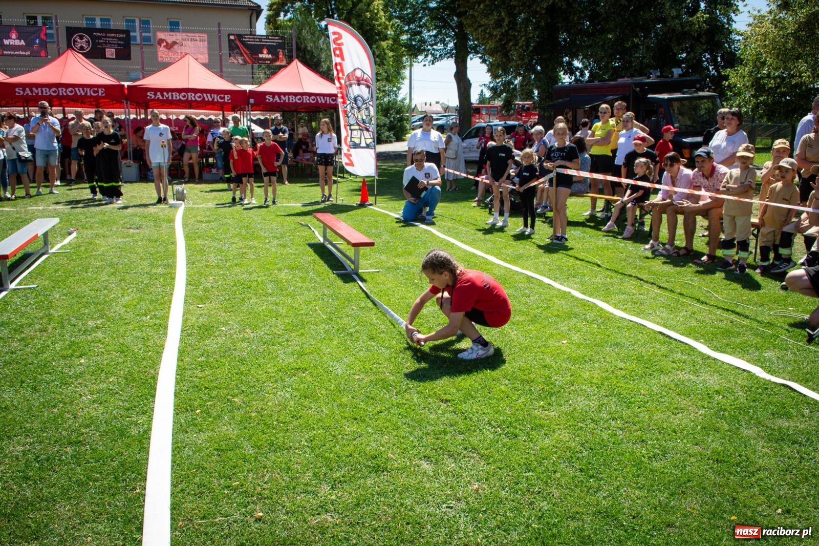 Zdjęcie w galerii na portalu naszraciborz.pl: Młodzi druhowie rywalizowali w Samborowicach. II Zawody Dziecięcych Drużyn Pożarniczych za nami wiadomości z regionu