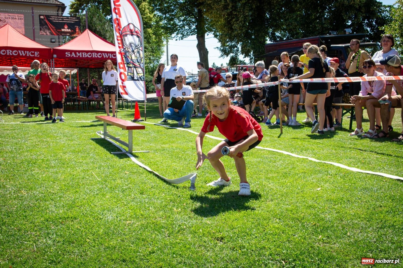 Zdjęcie w galerii na portalu naszraciborz.pl: Młodzi druhowie rywalizowali w Samborowicach. II Zawody Dziecięcych Drużyn Pożarniczych za nami wiadomości z regionu
