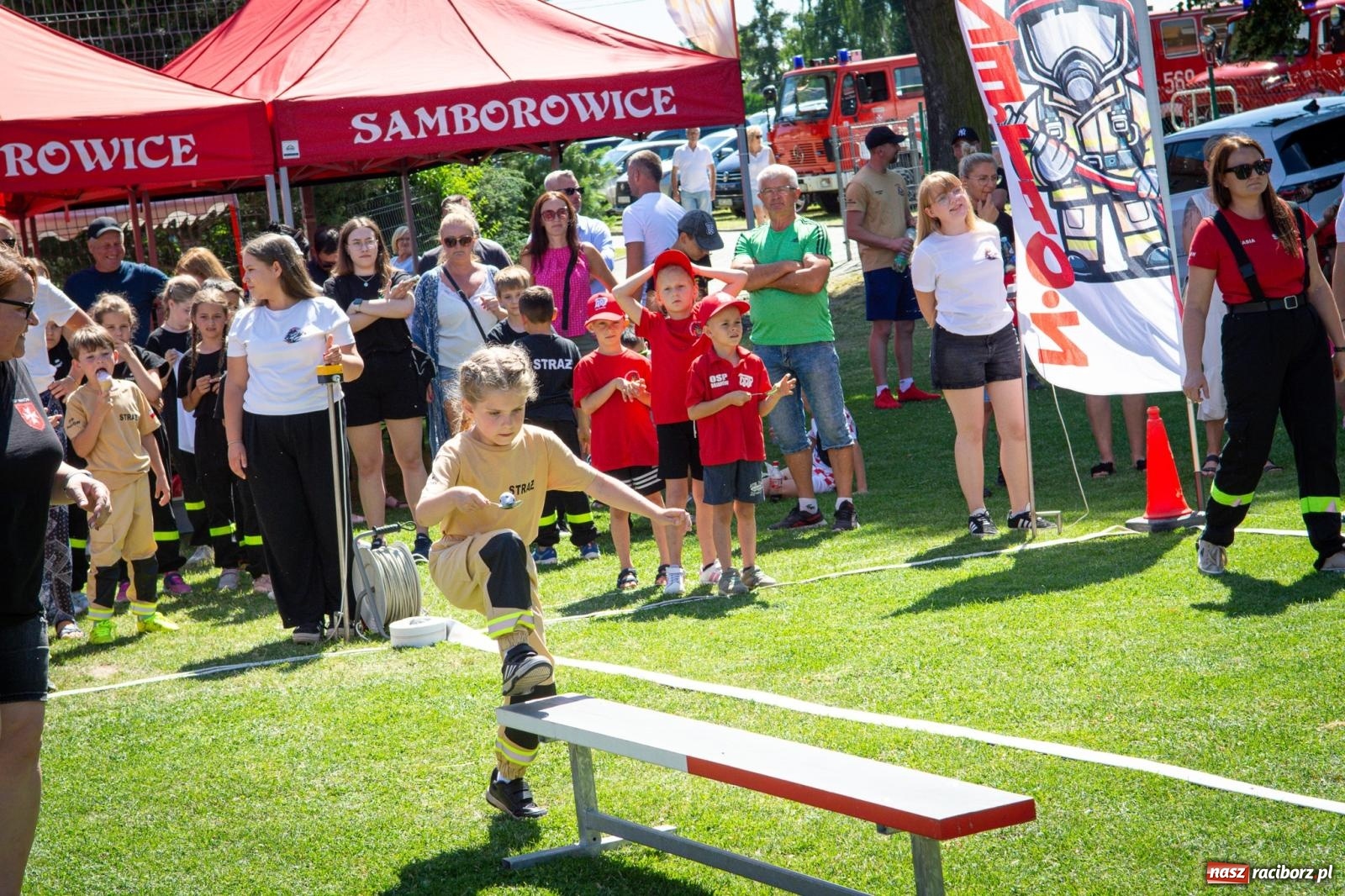 Zdjęcie w galerii na portalu naszraciborz.pl: Młodzi druhowie rywalizowali w Samborowicach. II Zawody Dziecięcych Drużyn Pożarniczych za nami wiadomości z regionu