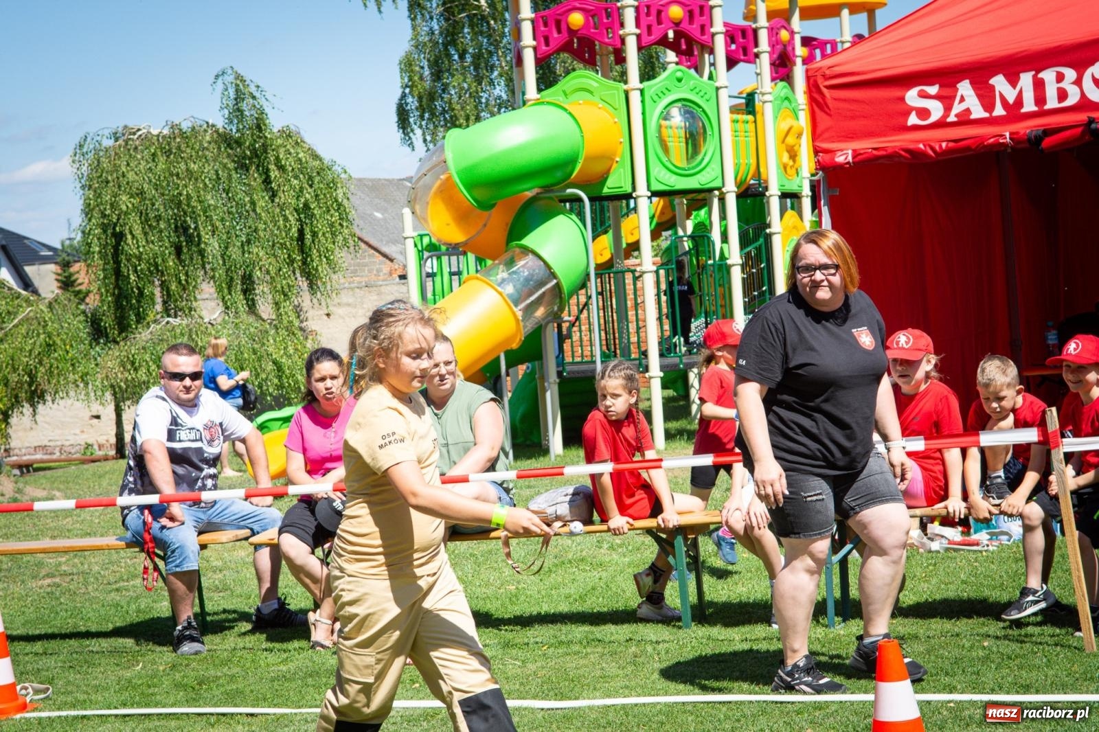 Zdjęcie w galerii na portalu naszraciborz.pl: Młodzi druhowie rywalizowali w Samborowicach. II Zawody Dziecięcych Drużyn Pożarniczych za nami wiadomości z regionu