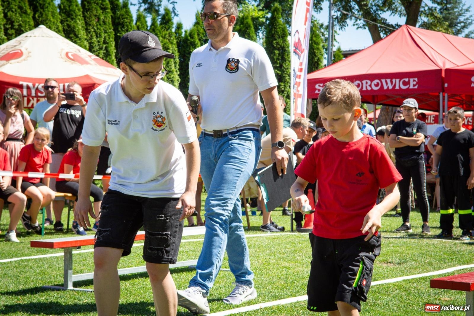 Zdjęcie w galerii na portalu naszraciborz.pl: Młodzi druhowie rywalizowali w Samborowicach. II Zawody Dziecięcych Drużyn Pożarniczych za nami wiadomości z regionu