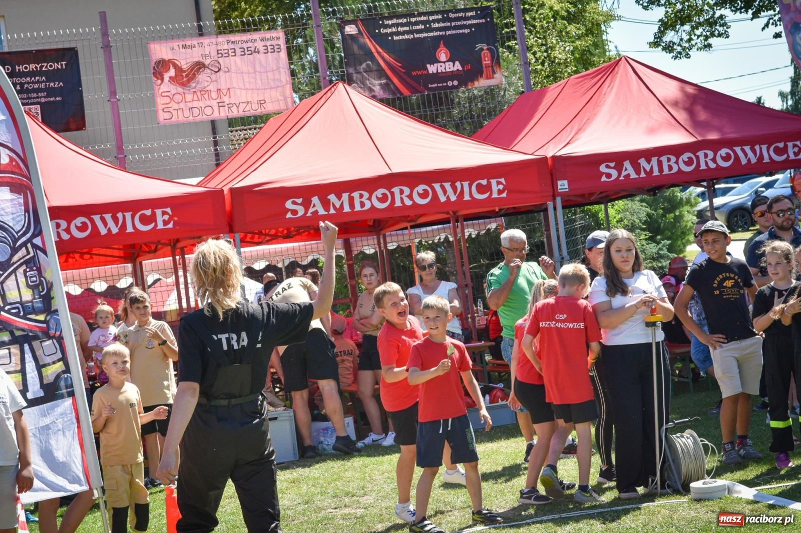 Zdjęcie w galerii na portalu naszraciborz.pl: Młodzi druhowie rywalizowali w Samborowicach. II Zawody Dziecięcych Drużyn Pożarniczych za nami wiadomości z regionu