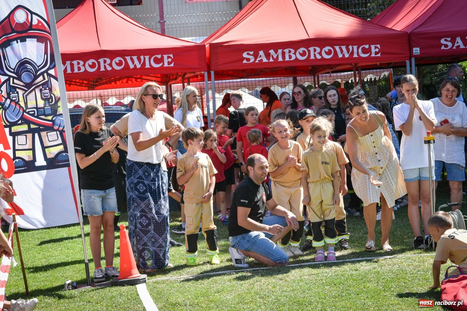 Zdjęcie w galerii na portalu naszraciborz.pl: Młodzi druhowie rywalizowali w Samborowicach. II Zawody Dziecięcych Drużyn Pożarniczych za nami wiadomości z regionu