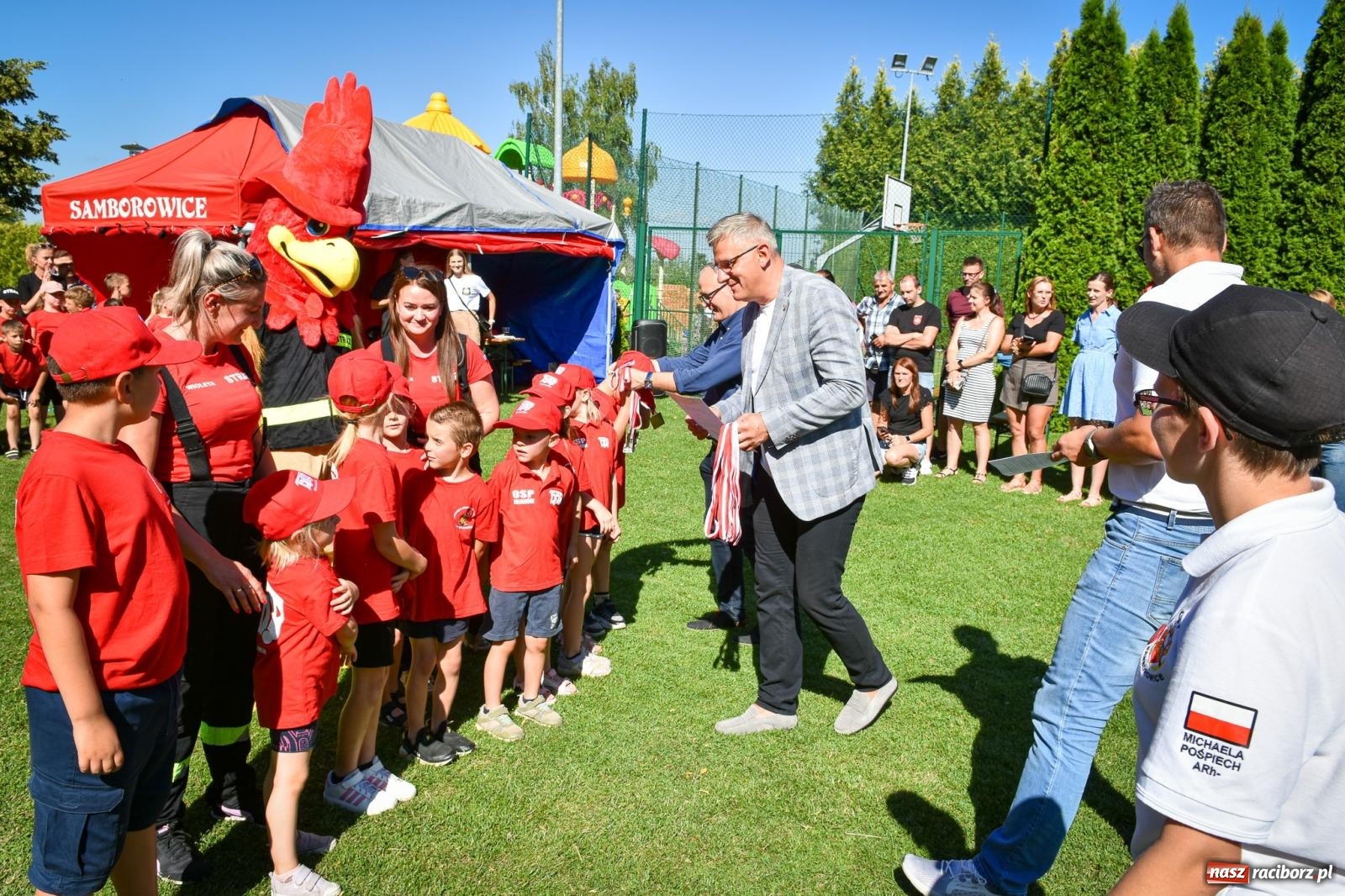 Zdjęcie w galerii na portalu naszraciborz.pl: Młodzi druhowie rywalizowali w Samborowicach. II Zawody Dziecięcych Drużyn Pożarniczych za nami wiadomości z regionu