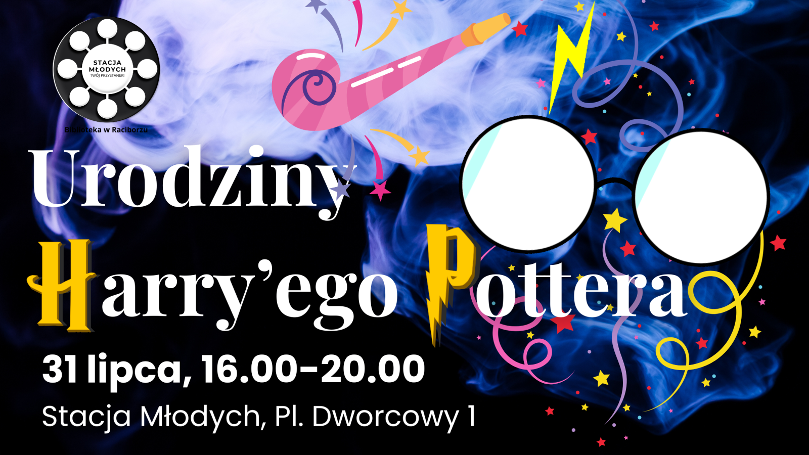 Zdjęcie w galerii na portalu naszraciborz.pl: Magiczna zabawa na urodzinach Harry’ego Pottera – Stacja Młodych zaprasza wiadomości z regionu