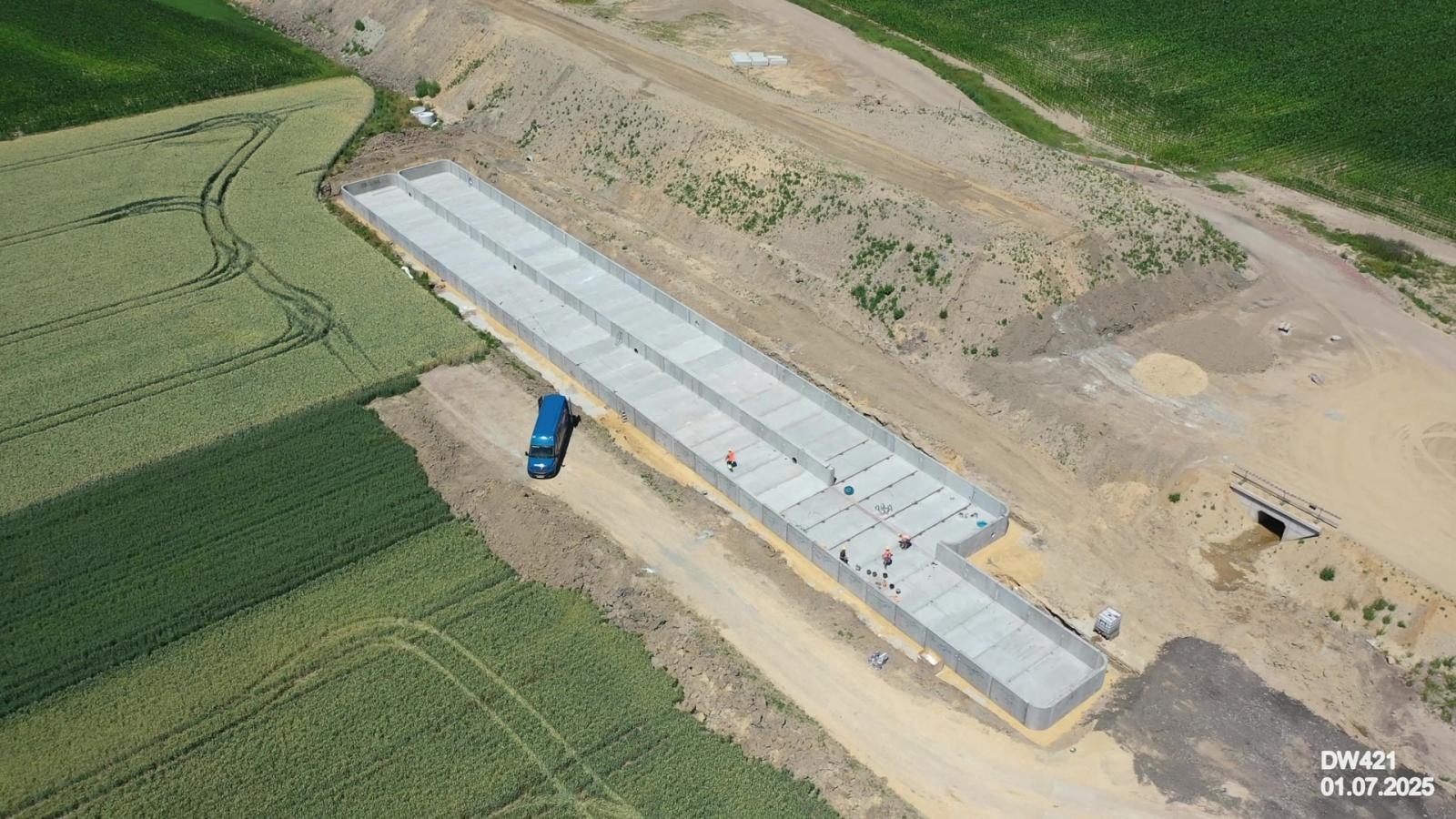 Zdjęcie w galerii na portalu naszraciborz.pl: Coraz bliżej nowej przeprawy nad Odrą. Trwa budowa ronda w Grzegorzowicach [FOTO] wiadomości z regionu