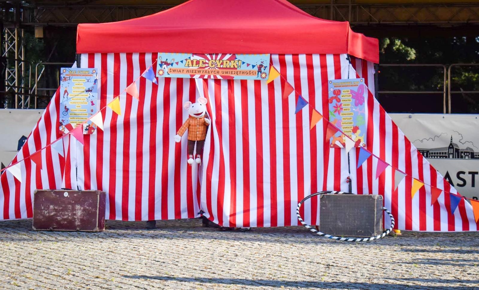 Zdjęcie w galerii na portalu naszraciborz.pl: Magia teatru na dziedzińcu Zamku Piastowskiego. Teatr Jednej Miny porwał najmłodszych widzów [WIDEO] wiadomości z regionu