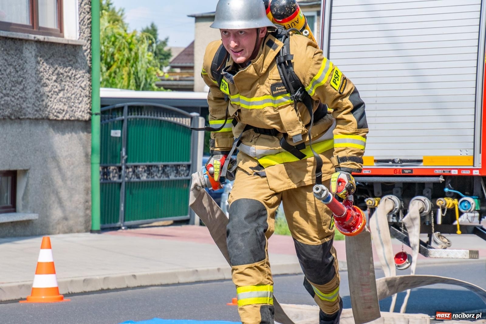 Zdjęcie w galerii na portalu naszraciborz.pl: Zawody Żelazny jak Strażak w Krzanowicach. Czesi na podium [FOTO i WIDEO] wiadomości z regionu