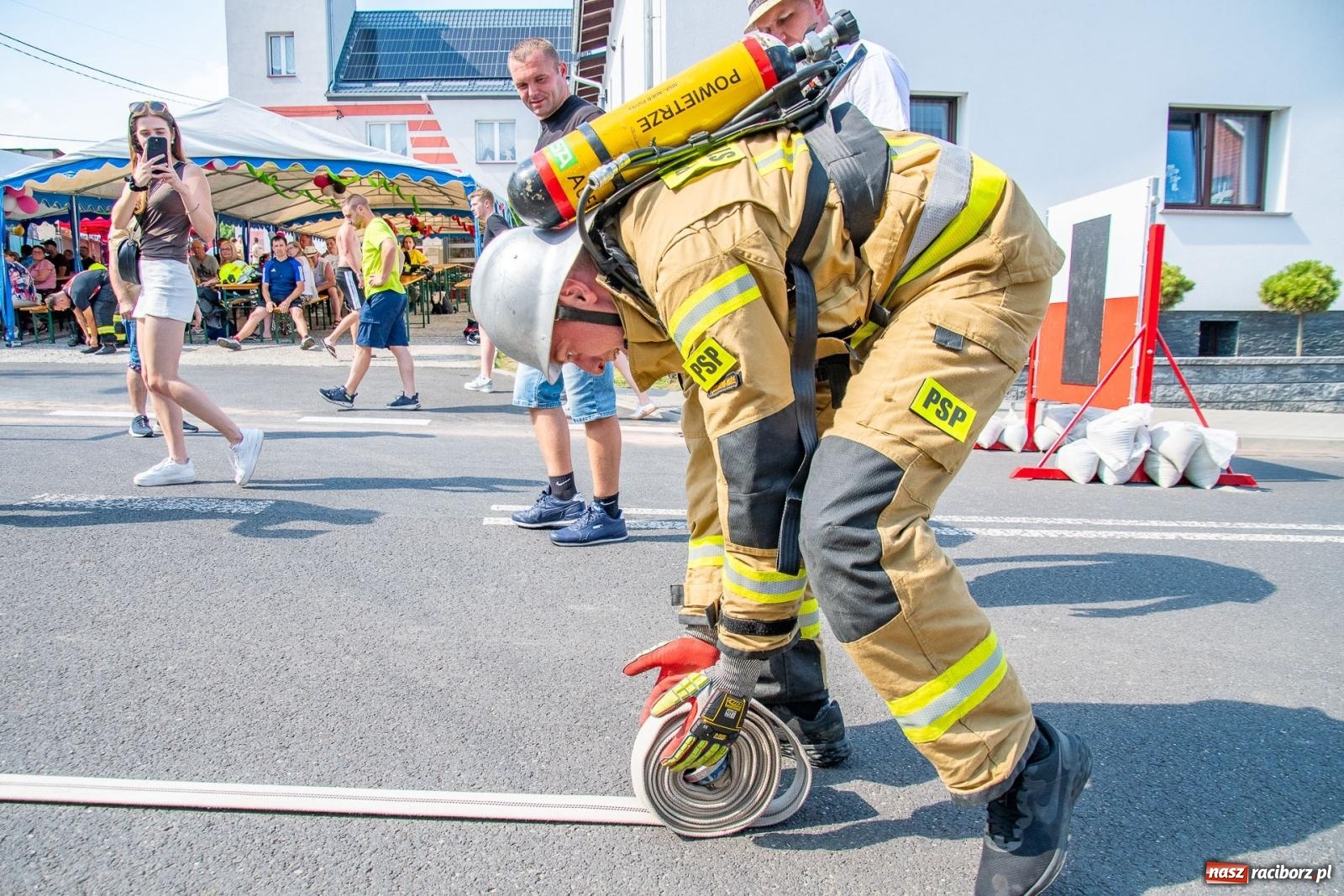 Zdjęcie w galerii na portalu naszraciborz.pl: Zawody Żelazny jak Strażak w Krzanowicach. Czesi na podium [FOTO i WIDEO] wiadomości z regionu