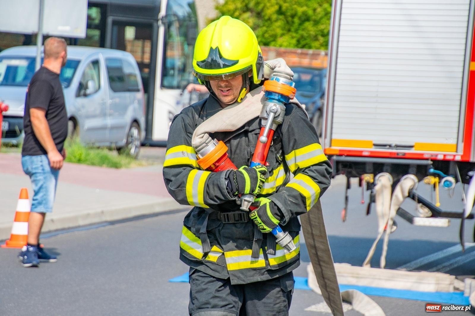 Zdjęcie w galerii na portalu naszraciborz.pl: Zawody Żelazny jak Strażak w Krzanowicach. Czesi na podium [FOTO i WIDEO] wiadomości z regionu