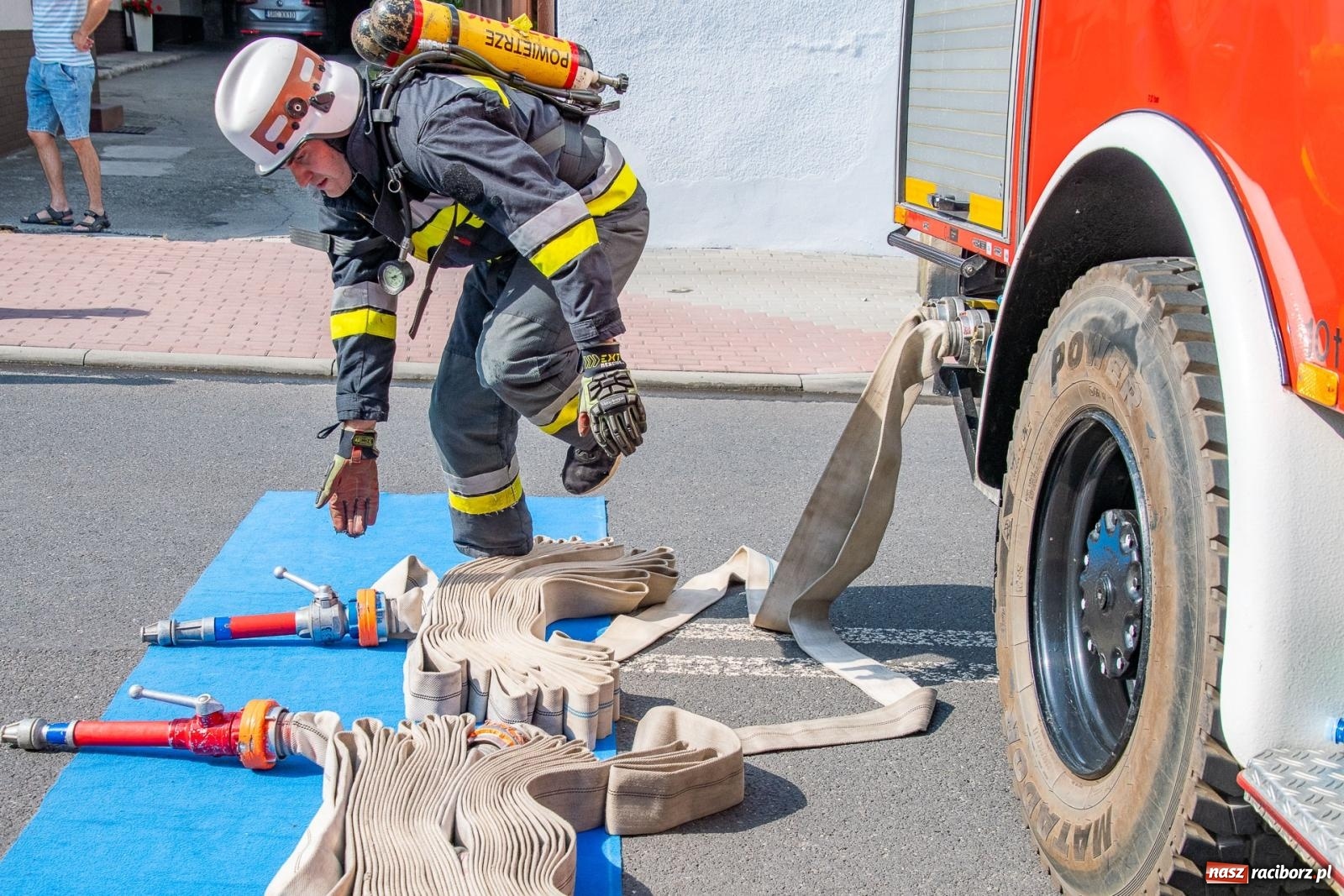 Zdjęcie w galerii na portalu naszraciborz.pl: Zawody Żelazny jak Strażak w Krzanowicach. Czesi na podium [FOTO i WIDEO] wiadomości z regionu