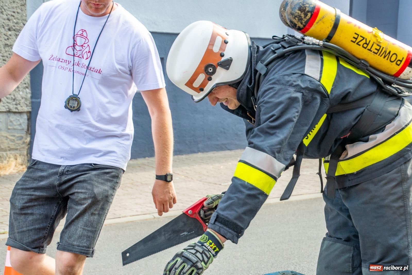 Zdjęcie w galerii na portalu naszraciborz.pl: Zawody Żelazny jak Strażak w Krzanowicach. Czesi na podium [FOTO i WIDEO] wiadomości z regionu