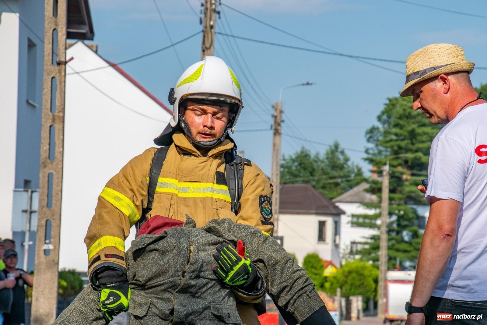 Zdjęcie w galerii na portalu naszraciborz.pl: Zawody Żelazny jak Strażak w Krzanowicach. Czesi na podium [FOTO i WIDEO] wiadomości z regionu