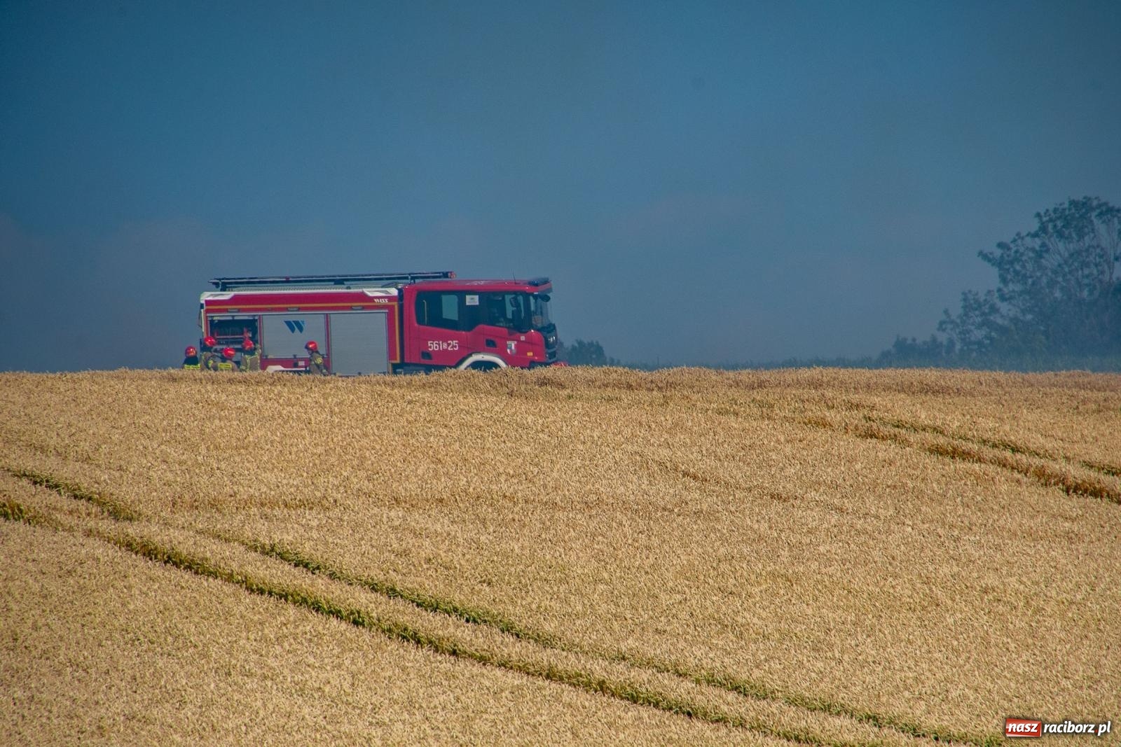 Zdjęcie w galerii na portalu naszraciborz.pl: Niebezpieczna niedziela w powiecie raciborskim – pożar zboża, tlenek węgla i skutki silnego wiatru wiadomości z regionu